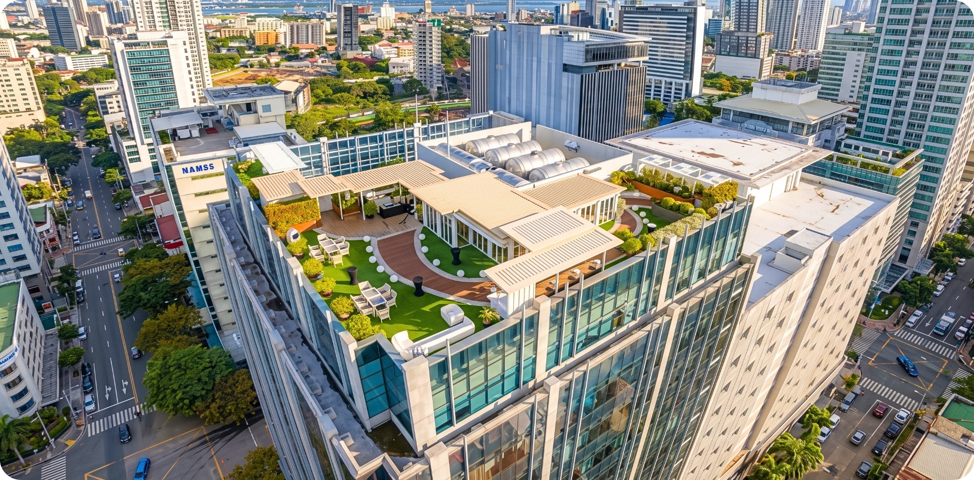 Rooftop space at an office in Cebu